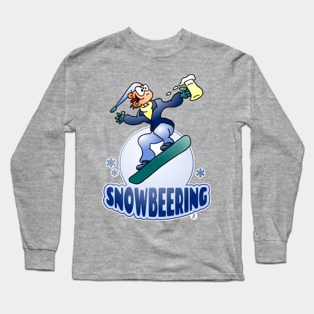 Snowbeering Long Sleeve T-Shirt by Cardvibes